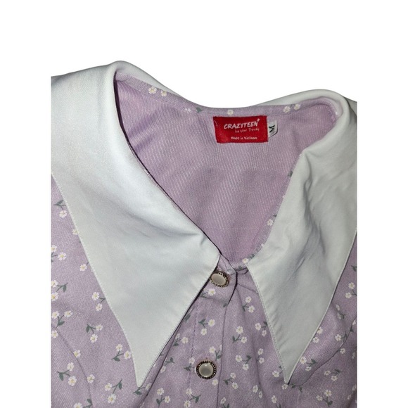 1940s Retro Vintage 2 Piece Outfit Puff Sleeves Skirt Cottagecore Prairie - Picture 3 of 9